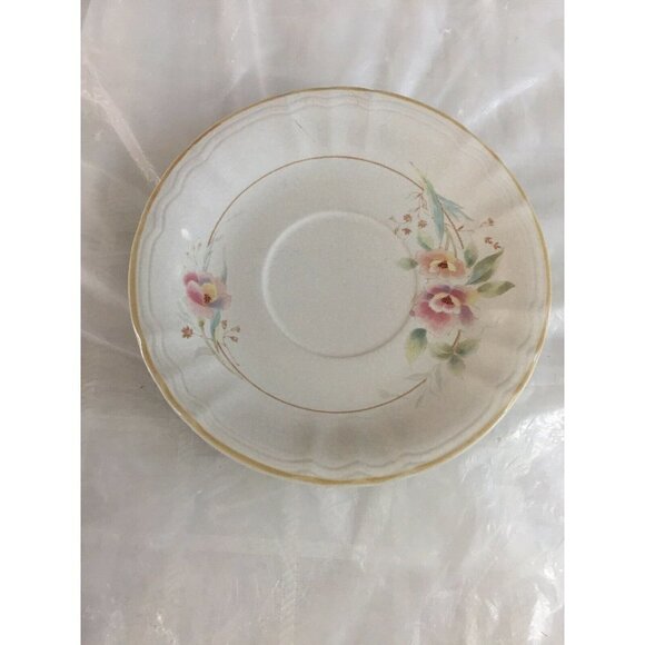 Home Beautiful Robyn‎ Stoneware Coffee Tea Saucers KB102 Japan Floral Set Of 2 - Picture 7 of 7